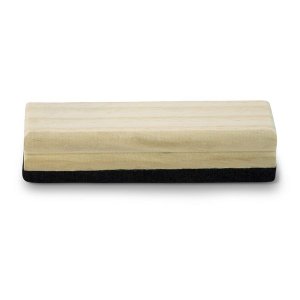 Khoki - Blackboard Eraser - Easy Grip - Wood &amp; Felt - Brown &amp; Black -Single
