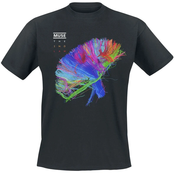 Rock Ts Muse - The 2nd Law Album Apparel - Crew Neck T-shirt