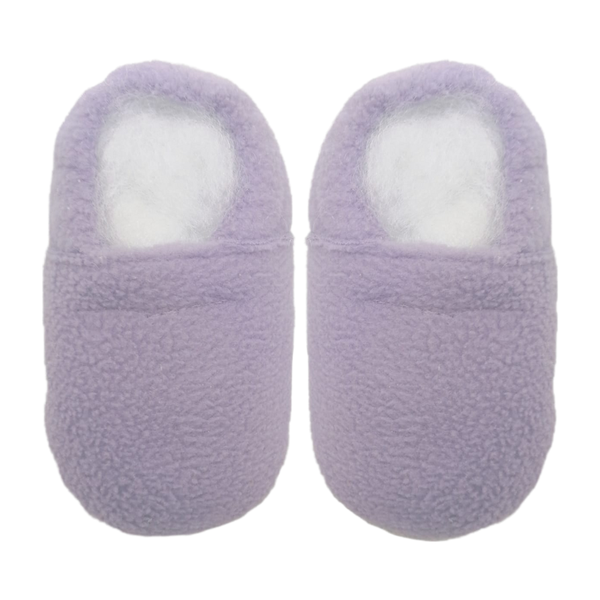 Pitta-Patta Soft Fleece Baby Shoe Slippers - Lilac