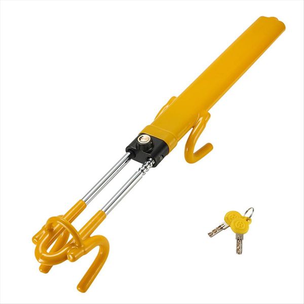 Steering Wheel Lock Heavy Duty Anti-Theft Device Compatible with Universal