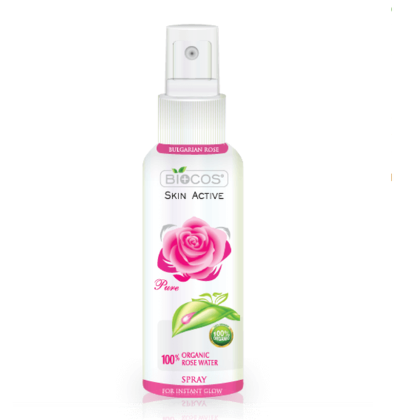 Biocos 100% Organic Rosewater Spray for Face/Hair/Skin 2Pack x 120ml