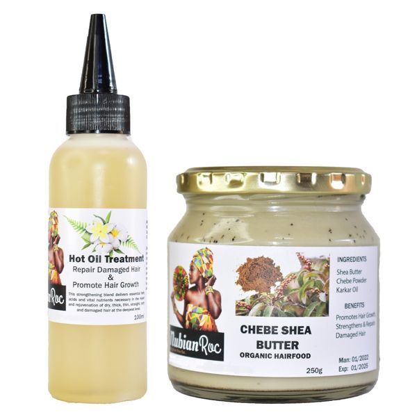 Scalp Care Combo - Chebe Hairfood &amp; Scalp Hot Oil Treatment