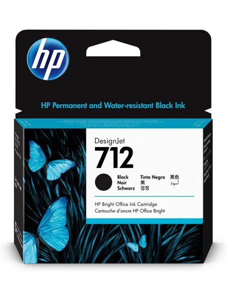 HP 712 80 Ml Black Designjet Ink Cartridge