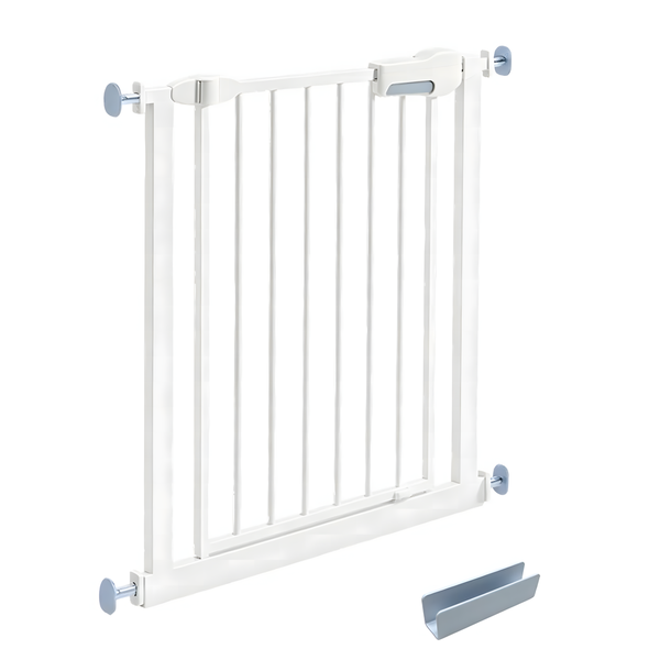 Metal Baby and Pet Gate 75-82cm Pressure Mount Safety Gate with Auto Close