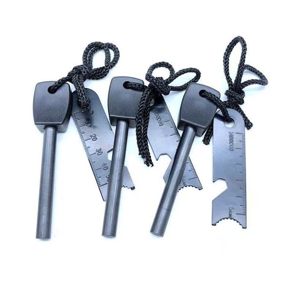 Survival Flint - 3 Pack, Outdoor Fire-Making, Bottle Opener