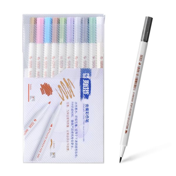STA- Fine Metallic Brush Colour Pens