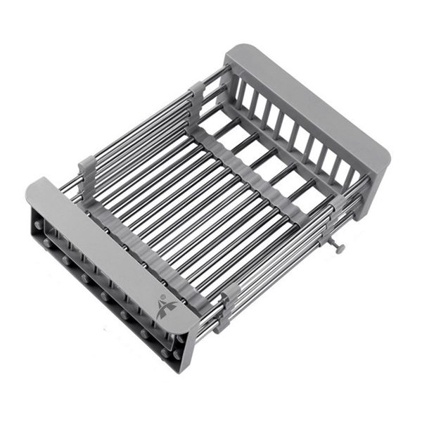 Alanes Sink Dish Drying Rack Expandable Kitchen Sink Organizer