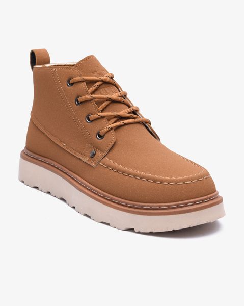 Soviet Mens Ronald Tan PU Suede Mid Cutt