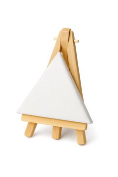 Mini Wooden Easel with Triangle Canvas - DIY Painting -12 x Canvas