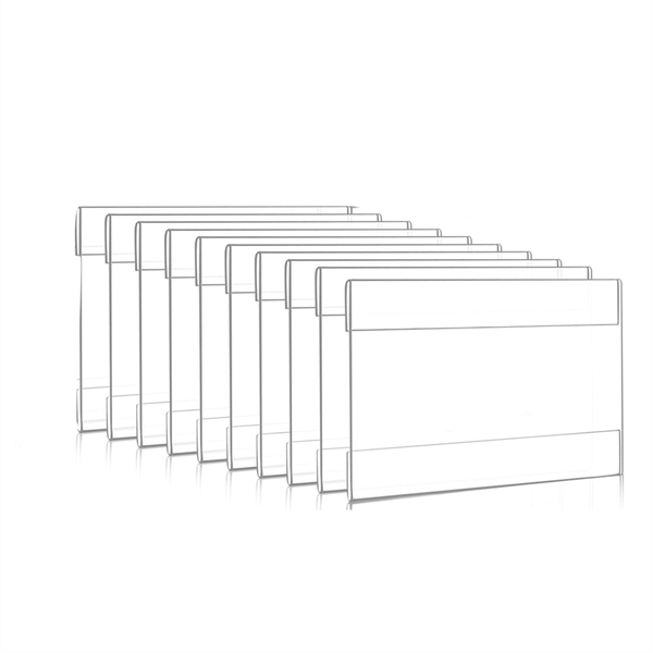 4 x 6 Inch Acrylic Sign Holder Wall Mount Clear Wall Frame 10 Pack