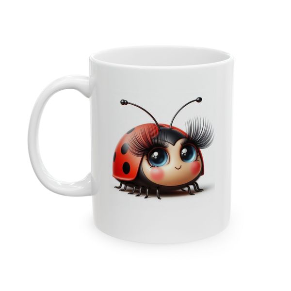Lady Bug Lashes Coffee Mug