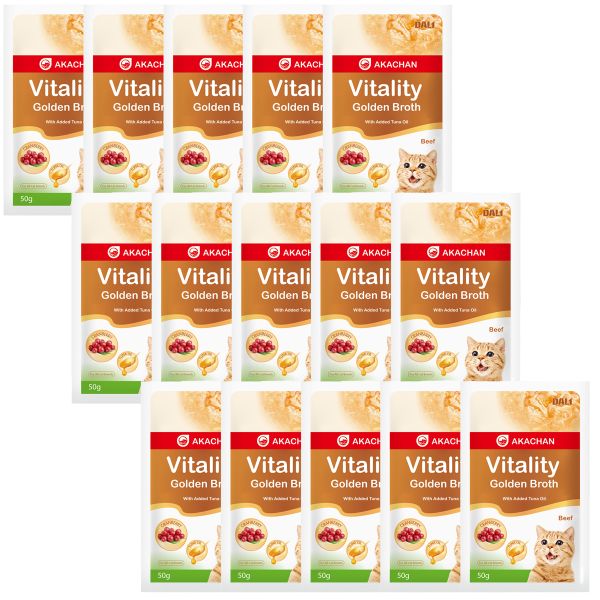 AKACHAN Vitality Golden Broth - Beef 15 Pcs × 50 g