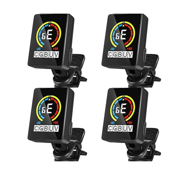 4 Pcs Guitar Tuner Rechargeable Clip On Tuner For Guitar Bass Ukulele