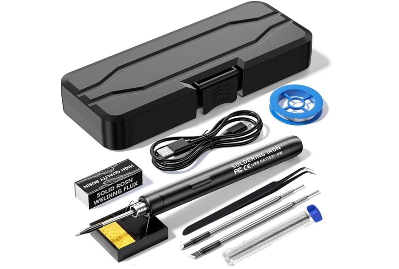 Mini Cordless Soldering Iron Kit,USB Wireless Electric Soldering Iron Pen