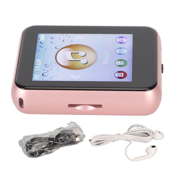 MP3 Bluetooth Player HiFi Lossless 1.8in Screen Electronic Book Rose Gold