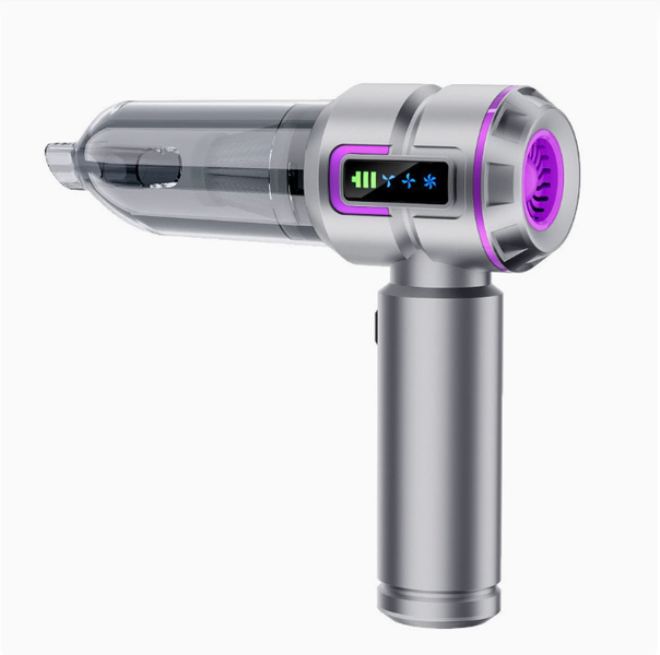 Portable 4-in-1 Air Blower &amp; Vacuum Cleaner - Silver/Purple (1 Unit)