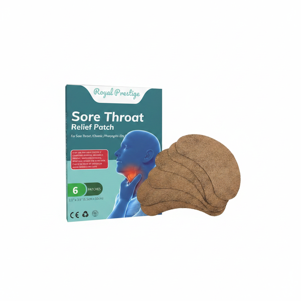 Royal Sore Throat Relief Patch - Targeted Soothing Treatment, 6 Piece