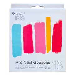Prime Art IRIS Gouache Set 18 x 12ml