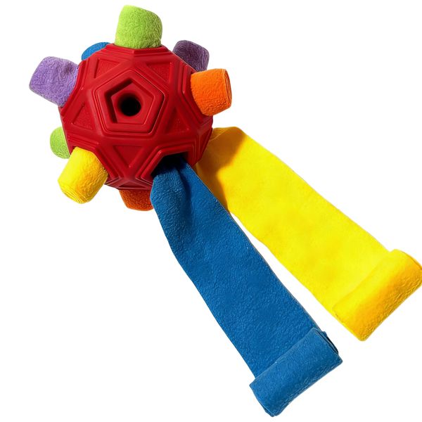 Ball for Dog Toys Puppy Treat Dispenser - Red Rainbow