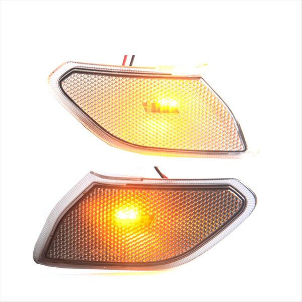 Smoked Black Led Front Side Marker Light for Wrangler Compatible with Jeep