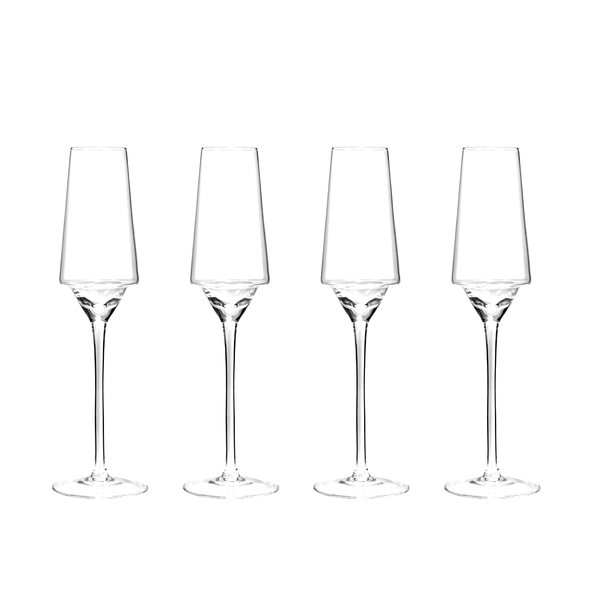 Carrol Boyes - Champagne Flute - Set of 4 - Edge