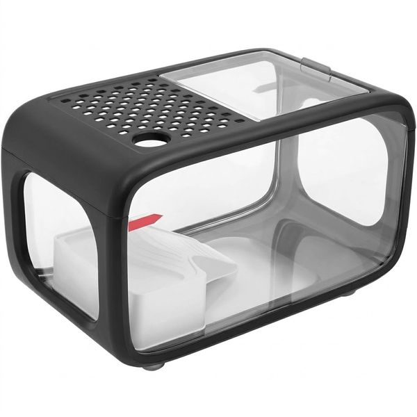 3.2 Gal Desktop Aquarium Tank with Basking Platform