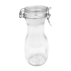Carafe 1lt 265x90mm Glass With Resealable Clip Top Lid