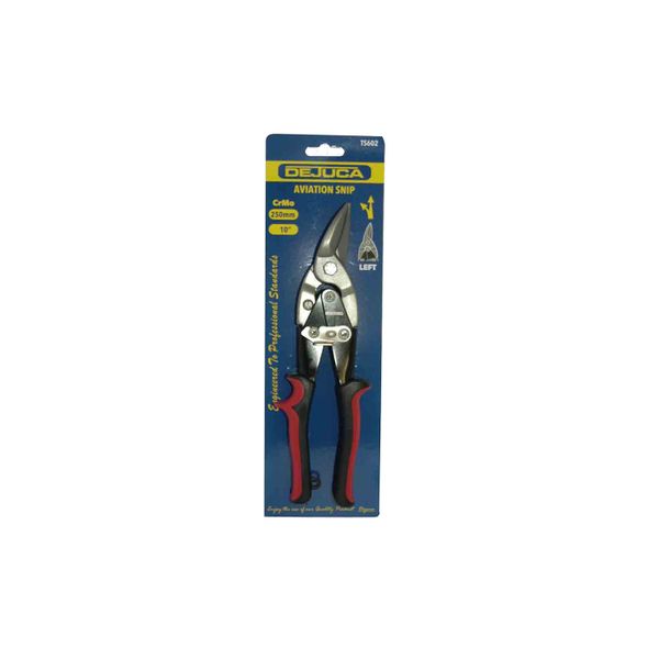 Dejuca - Aviation Snips - Left - (red) - 250mm - 6 Pack