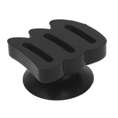 Silicone suction cup guitar pick holder