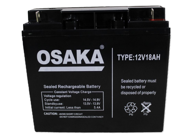 OSAKA 12V 18Ah Sealed Lead-Acid (SLA) Rechargeable Battery