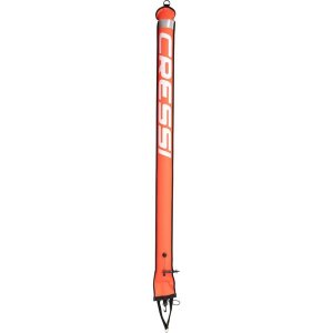 Cressi Marker Buoy Orange - 120 cm Surface Diving Safety Float