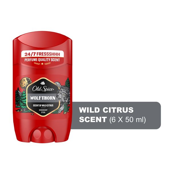 Old Spice Deodorant Stick Wolfthorn - 6 x 50ml