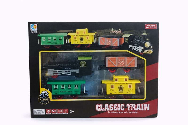 Classic Train Toy Set with Light &amp; Sound