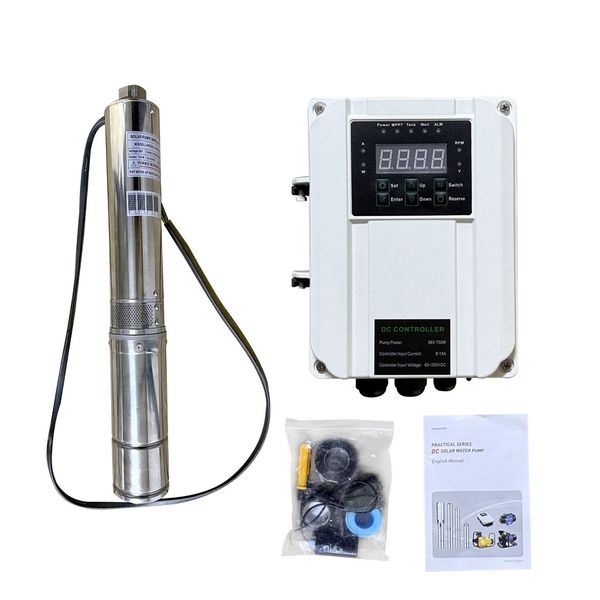 750W DC deep water pump suitable for deep wells and irrigation