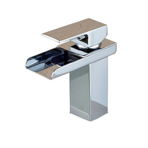 Waterfall Style Brass Deck Mount Faucet