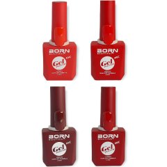 BB UV/LED Gel Nail Polish - Shades of Red - 4 Piece - Nails by Nicole