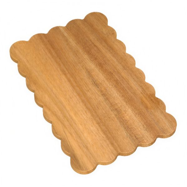 Home Classix Scalloped Edge Wooden Board - 36x24x1.5cm (1 PC)