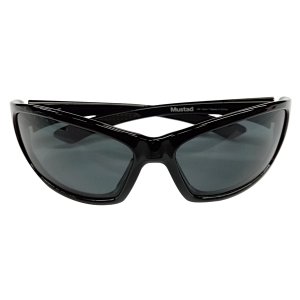 Mustad Polarised Sunglasses Black Frame Smoke Lense (HP104A-2)