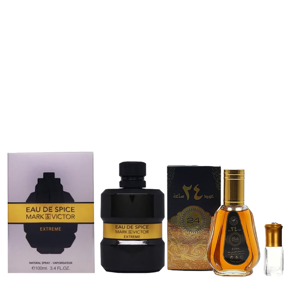 Mark and Victor Extreme EDP 100ml + Oud 24 Hours 50ml with Perfume Oil