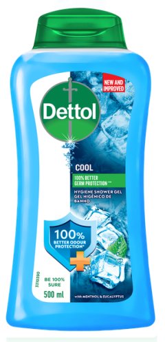 Dettol 500nl, Shower Gel, Body Wash, Instant Cool
