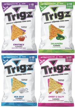 Corn Chips | Chutney, Jalapeno, Sea Salt, Sweet &amp; Salty | 40 Pack | Trigz