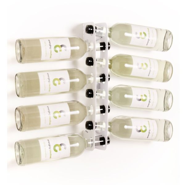 Emerging Creatives Vertical Wine Rack - White