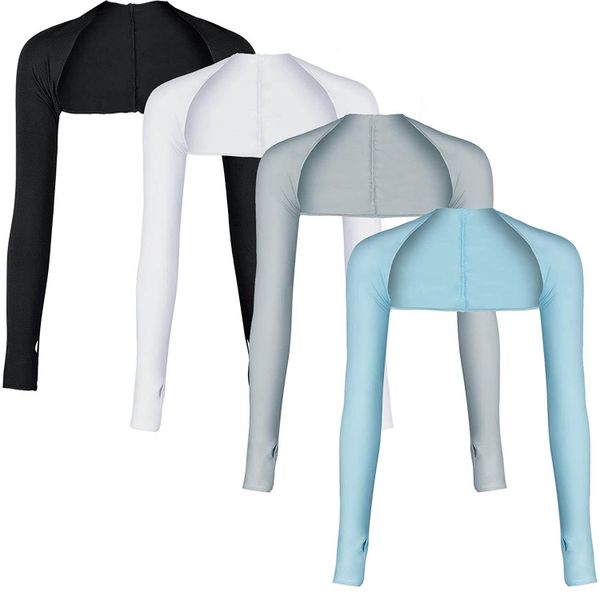 Summer Ladies Cooling Shawl Arm Sleeves Sun UV Protection - 4 Pieces