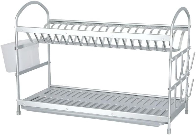 Aluminum Large Double Dish Rack