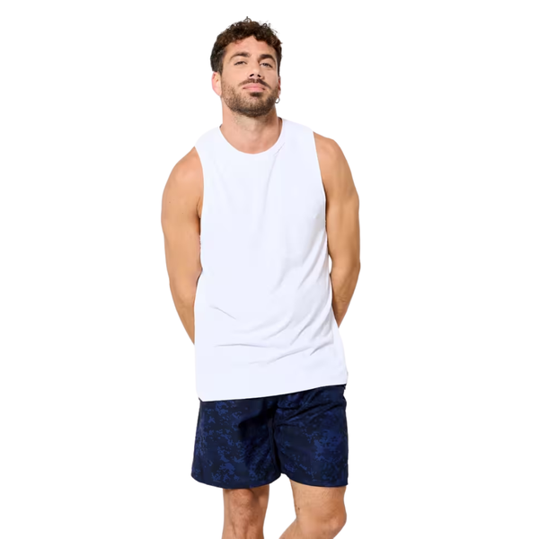 Domyos Decathlon Men's Crew Neck Training Tank Top - White