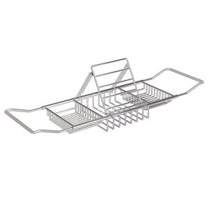 UGABUGA Extendable Stainless Steel Bathtub Caddy with Tablet Stand