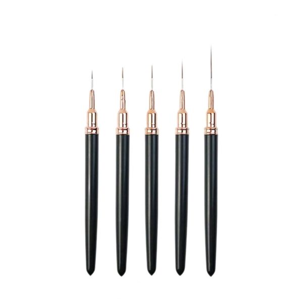 Nail Art Brushes Pack of 5 alt