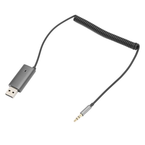 BT 5.1 Aux Adapter, 3.5mm, Built-in Mic