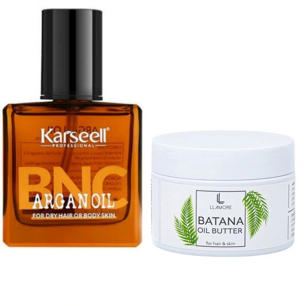 Karseell BNC Argan Oil 60ml &amp; Batana Oil Butter 120 ml