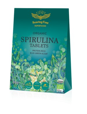 Soaring Free Organic Spirulina Tablets 100g